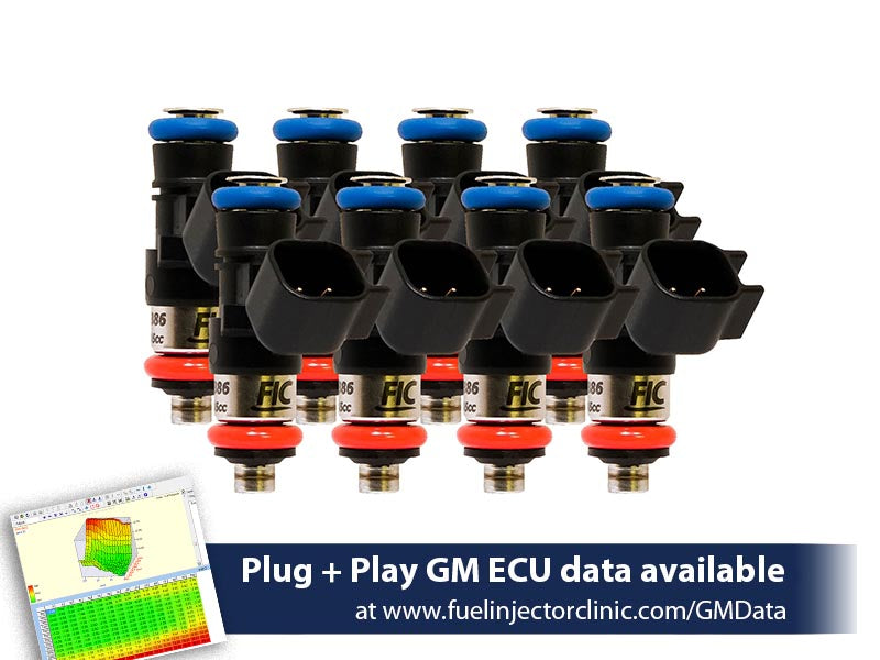 540cc (60 lbs/hr at OE 58 PSI fuel pressure) FIC Fuel Injector Clinic Injector Set for LS3, LS7, LSA, L76, L92, and L99 engines (High-Z) (is303-0540h)