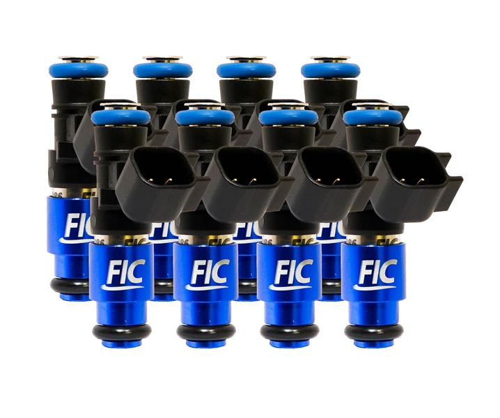 1650cc (180 lbs/hr at OE 58 PSI fuel pressure) FIC Fuel Injector Clinic Injector Set for 4.8/5.3/6.0 Truck Motors ('07-'13) (High-Z) (is305-1650h)